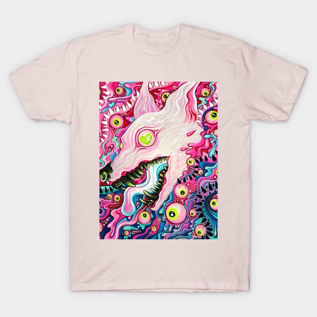 Glitterwolf T-Shirt by Bethaliceart